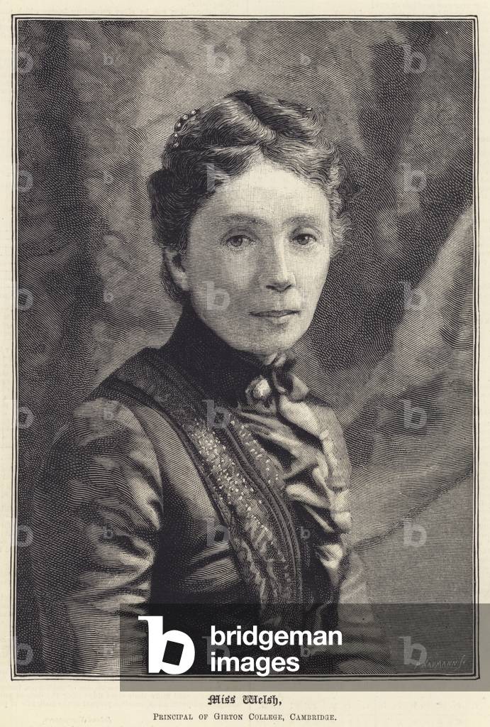 Miss Welsh, Principal of Girton College, Cambridge (engraving)
