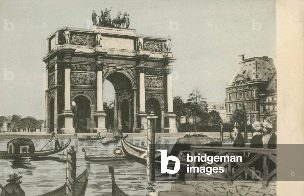 Arc de Triomphe du Carrousel, Paris (colour photo)