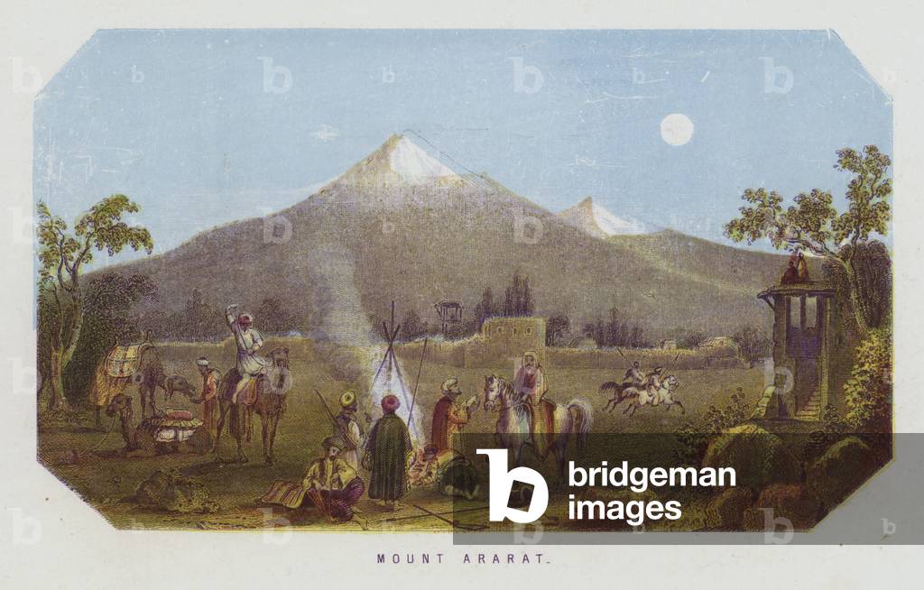 Mount Ararat (colour litho)