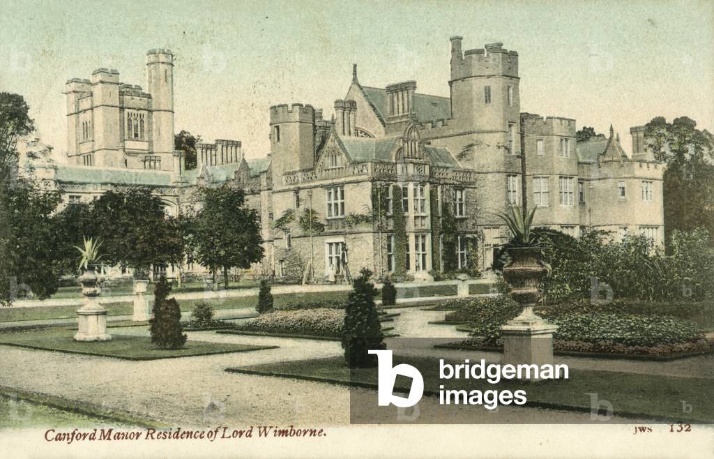 Canford Manor, Residence of Lord Wimborne (colour photo)