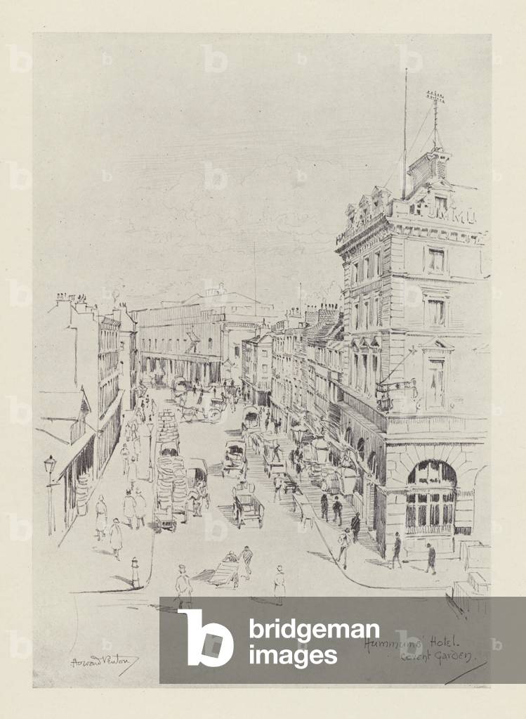 Hummums' Hotel, Covent Garden (litho)