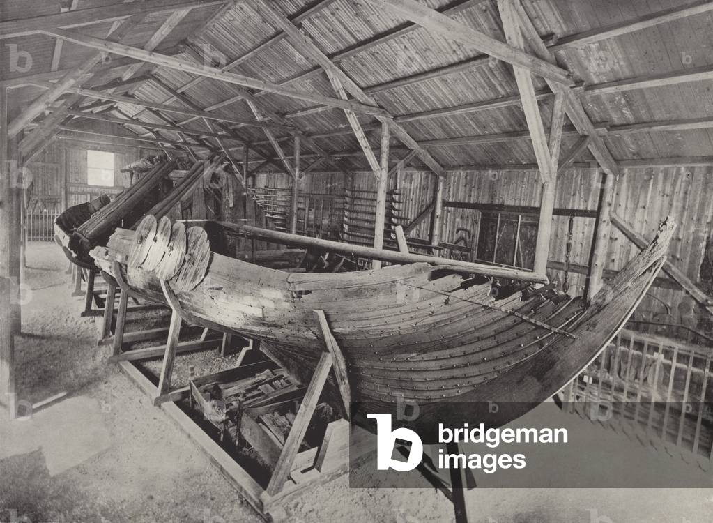 Viking Ship (b/w photo)