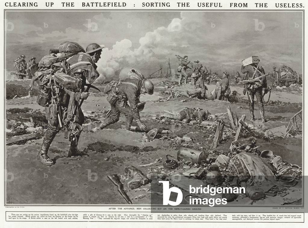 Clearing up the battlefield (litho)