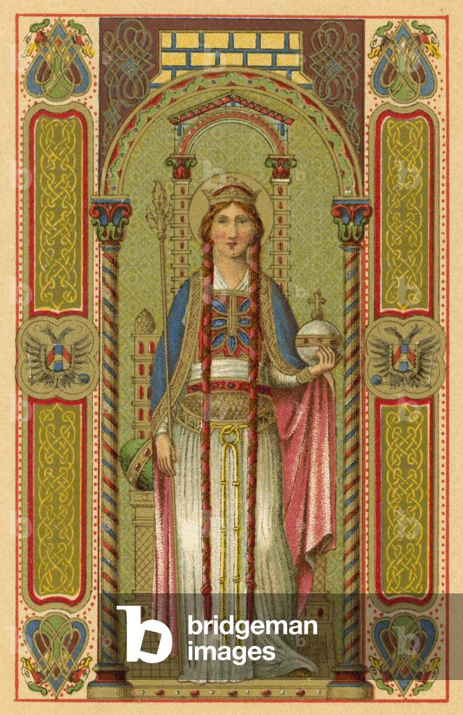 Sta Mathildis (colour litho)