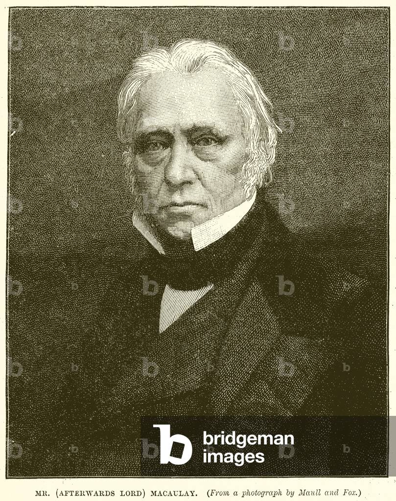 Mr. (Afterwards Lord) Macaulay (engraving)