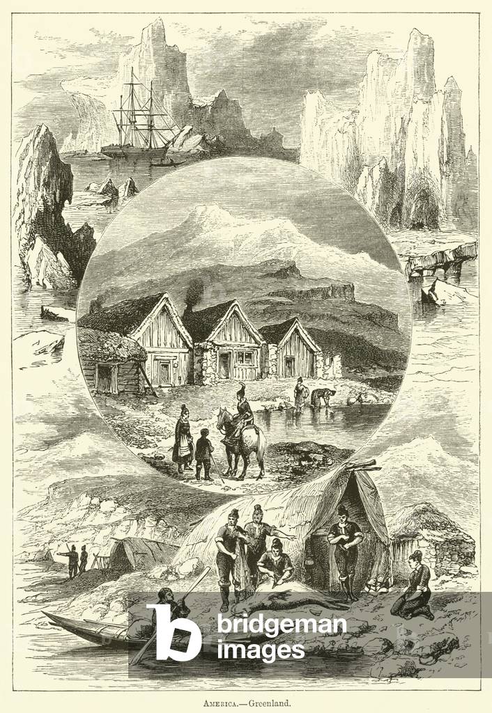 America, Greenland (engraving)