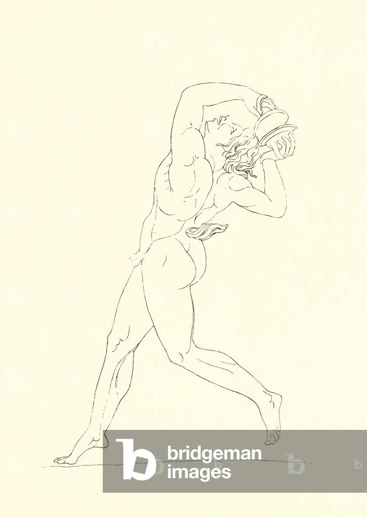 Dancing male figure (engraving)