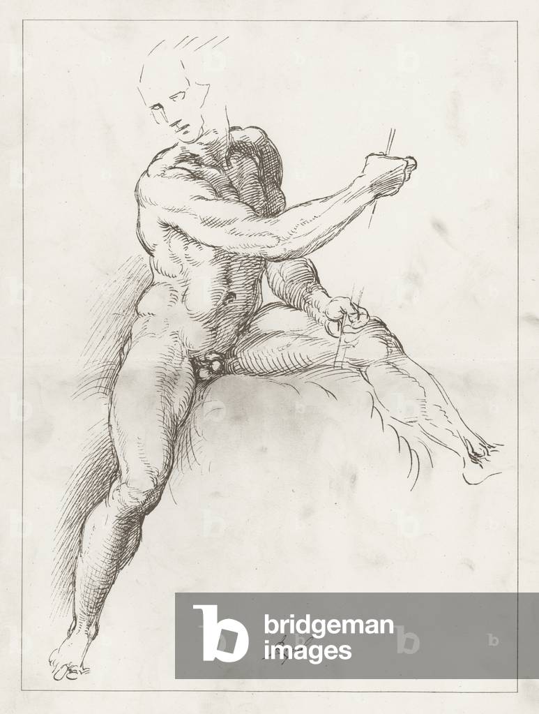 Facsimile of a Study by Raphael (engraving)