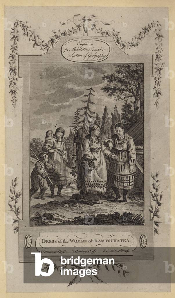 Dress of Women of Kamtschatka (engraving)