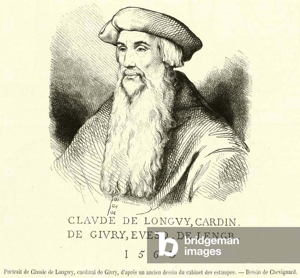 Portrait de Claude de Longwy, cardinal de Givry (engraving)