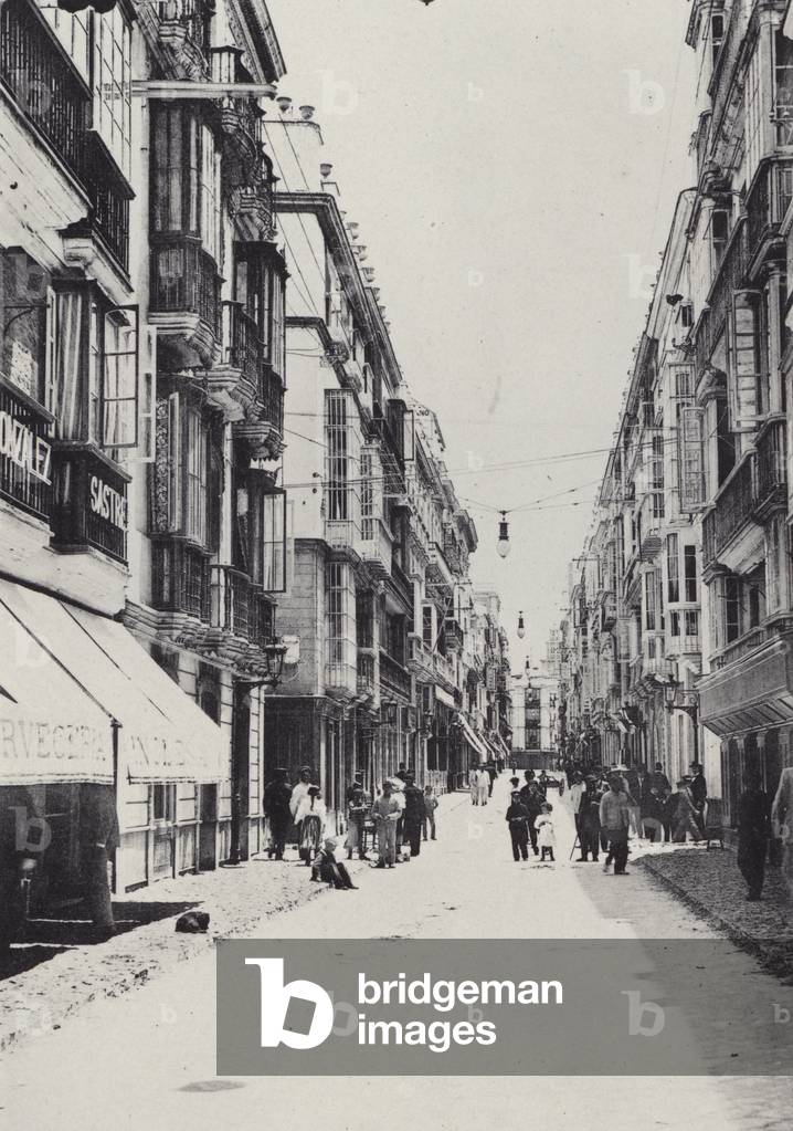 Cadiz: Calle Ancha (b/w photo)