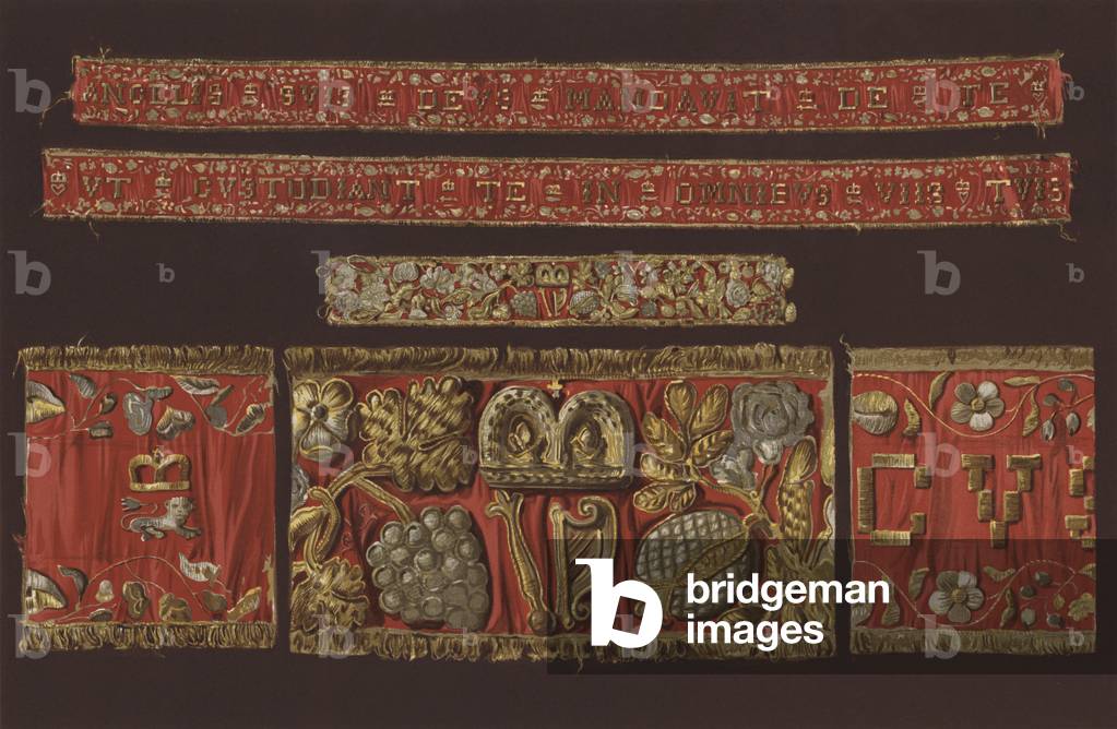 Cuff of one of Lord Darnley's Gloves (chromolitho)