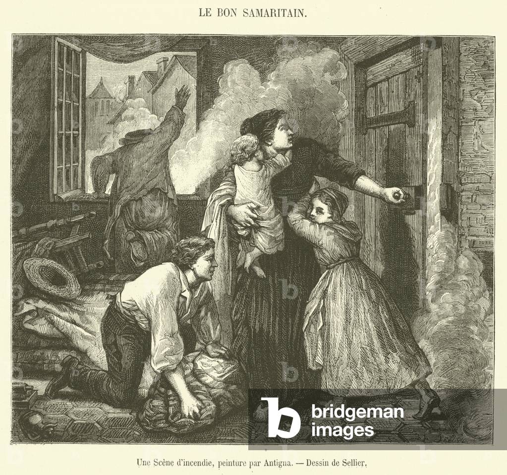 Une Scene d'incendie (engraving)