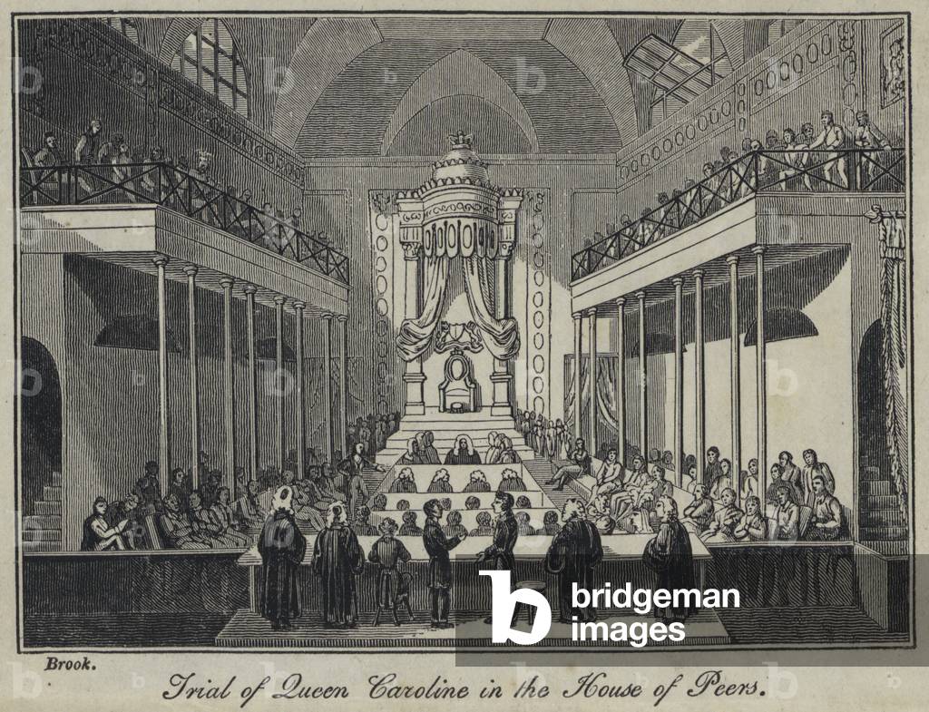 Trial of Queen Caroline in the House of Lords (engraving)