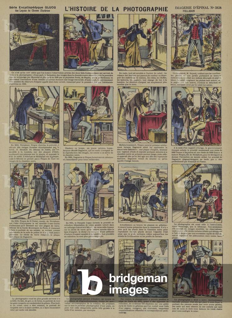 The story of photography  (Epinal print)