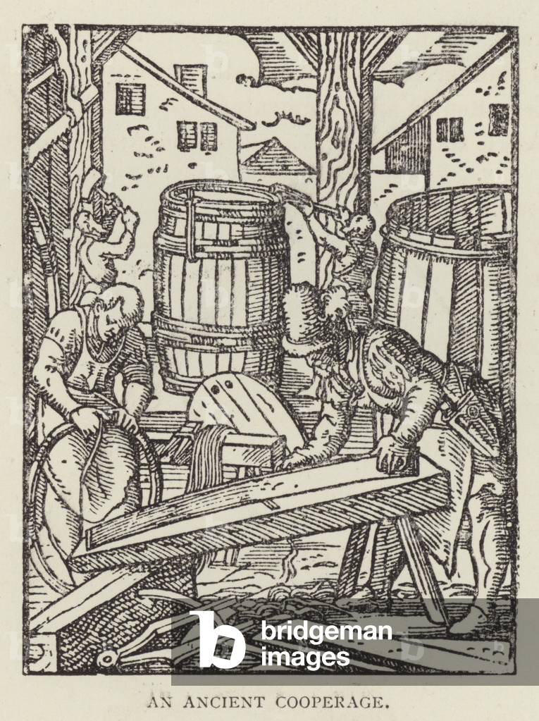 An Ancient Cooperage (engraving)