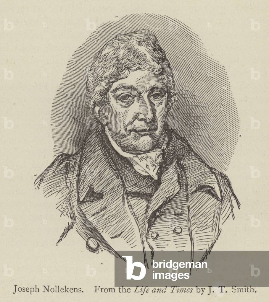 Joseph Nollekens, from the Life and Times by J T Smith (engraving)