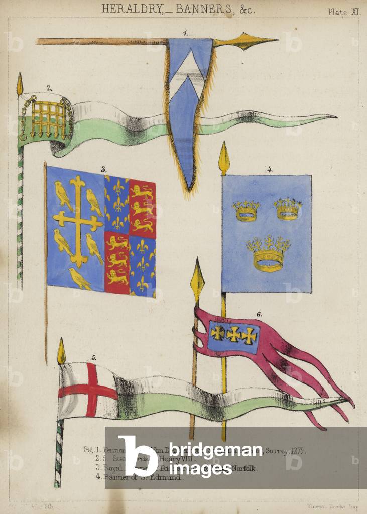 Heraldry, Banners, etc (colour litho)