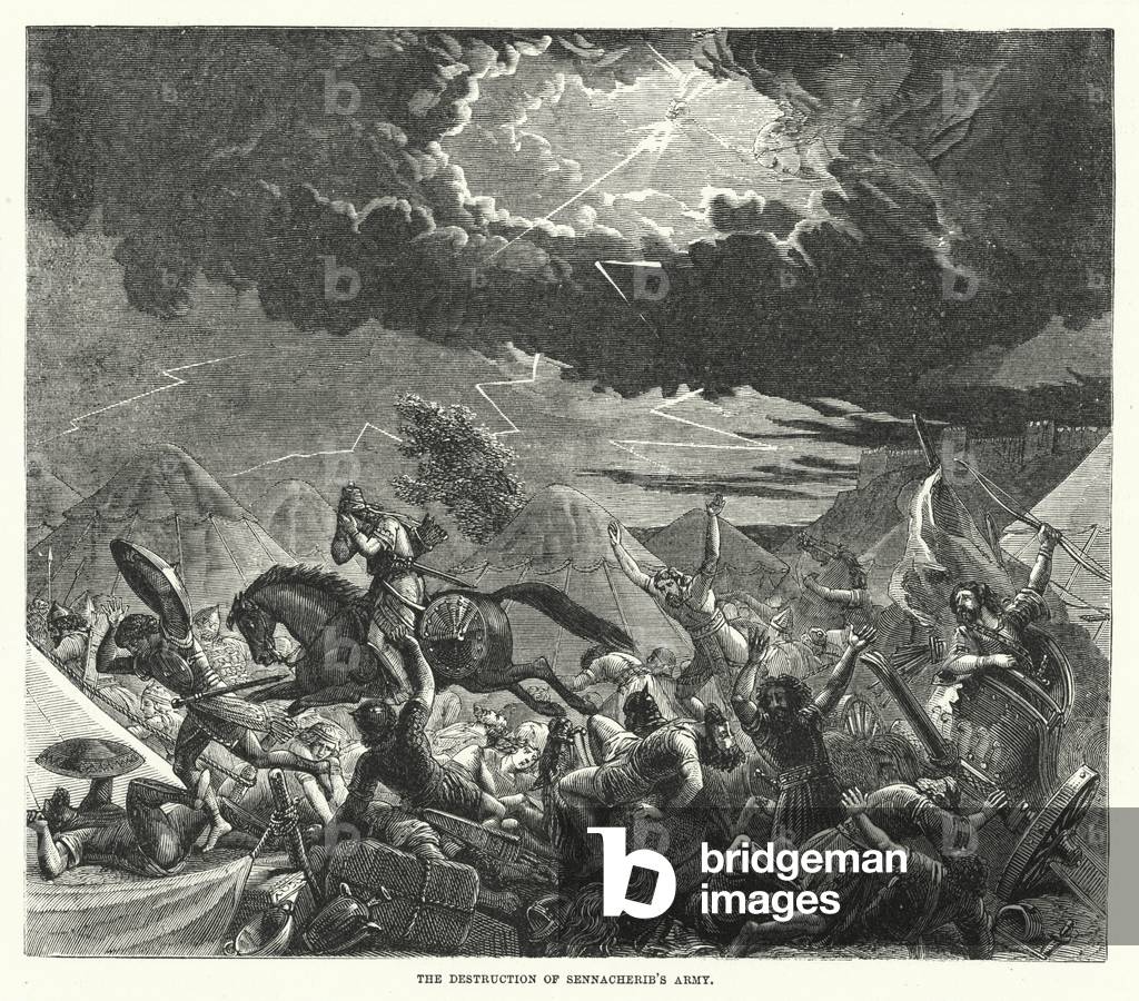 The Destruction of Sennacherib's Army (engraving)