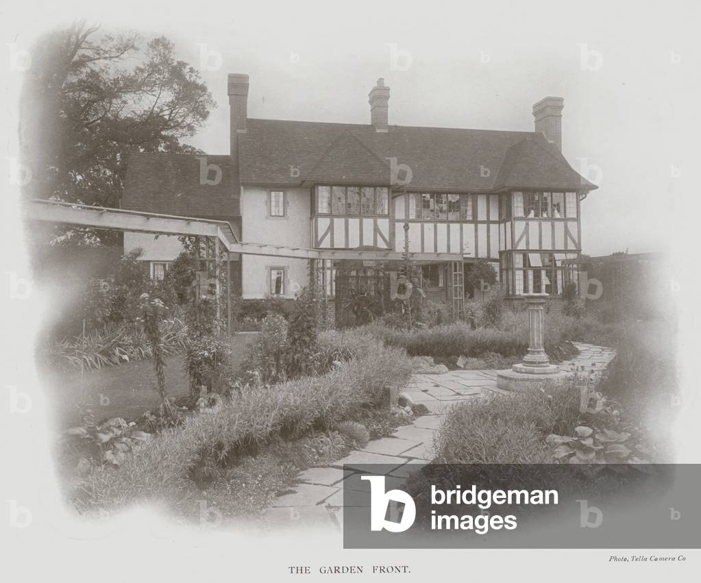 The Elms, Bushey, The Garden Front (b/w photo)