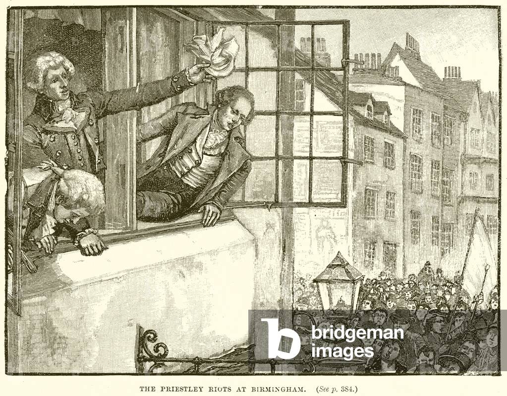 The Priestley Riots at Birmingham (engraving)