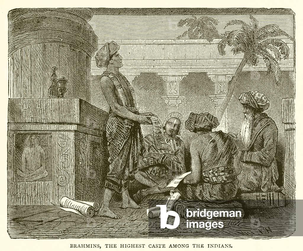 Brahmins, the Highest Caste among the Indians (engraving)