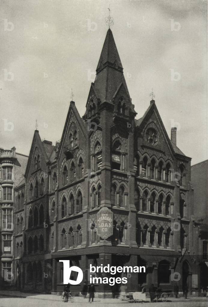 Toronto: The Standard Loan Building, Corner of Victoria and Adelaide Streets (b/w photo)