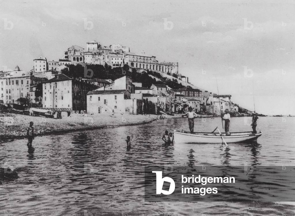Porto Maurizio, Veduta da Ponente (b/w photo)