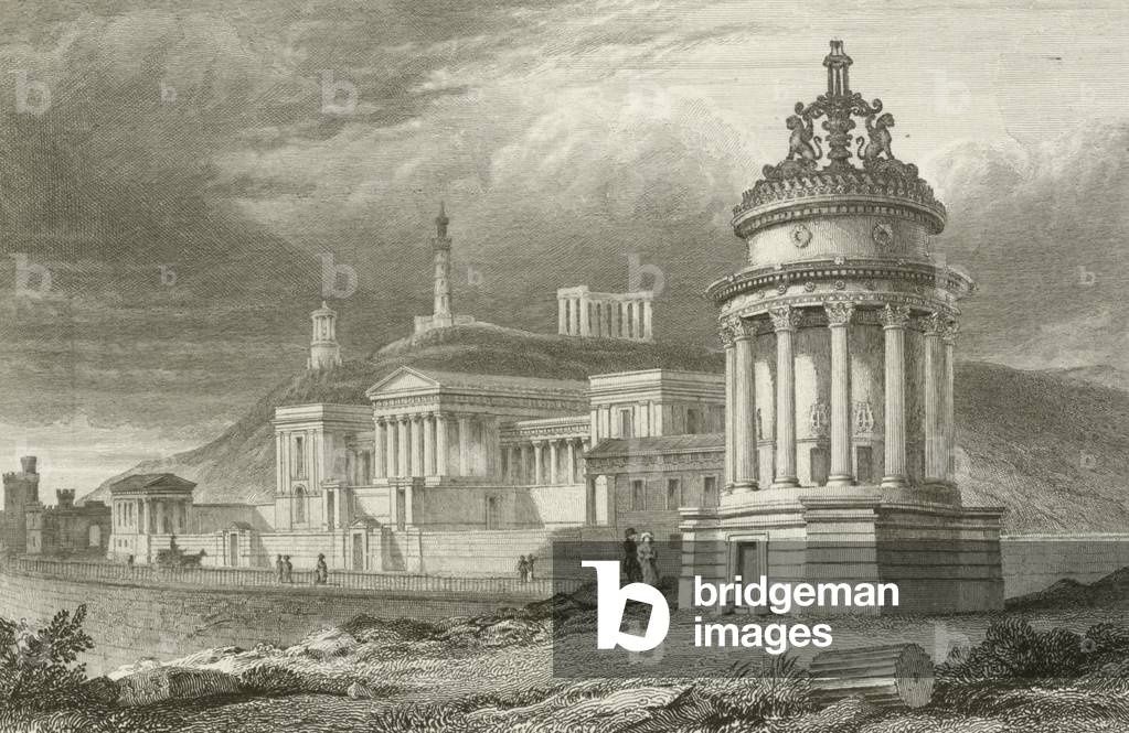 The Calton Hill, Edinburgh (engraving)
