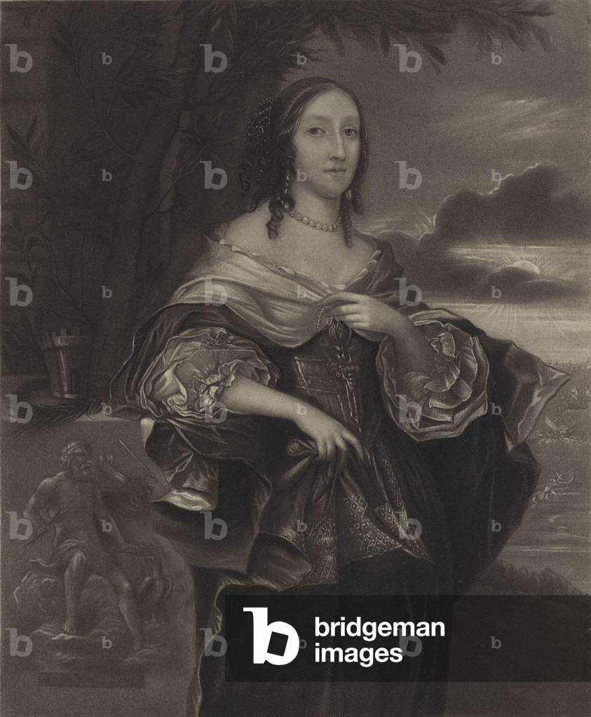 Mrs Claypole (Elizabeth Cromwell), second daughter of Oliver Cromwell (litho)