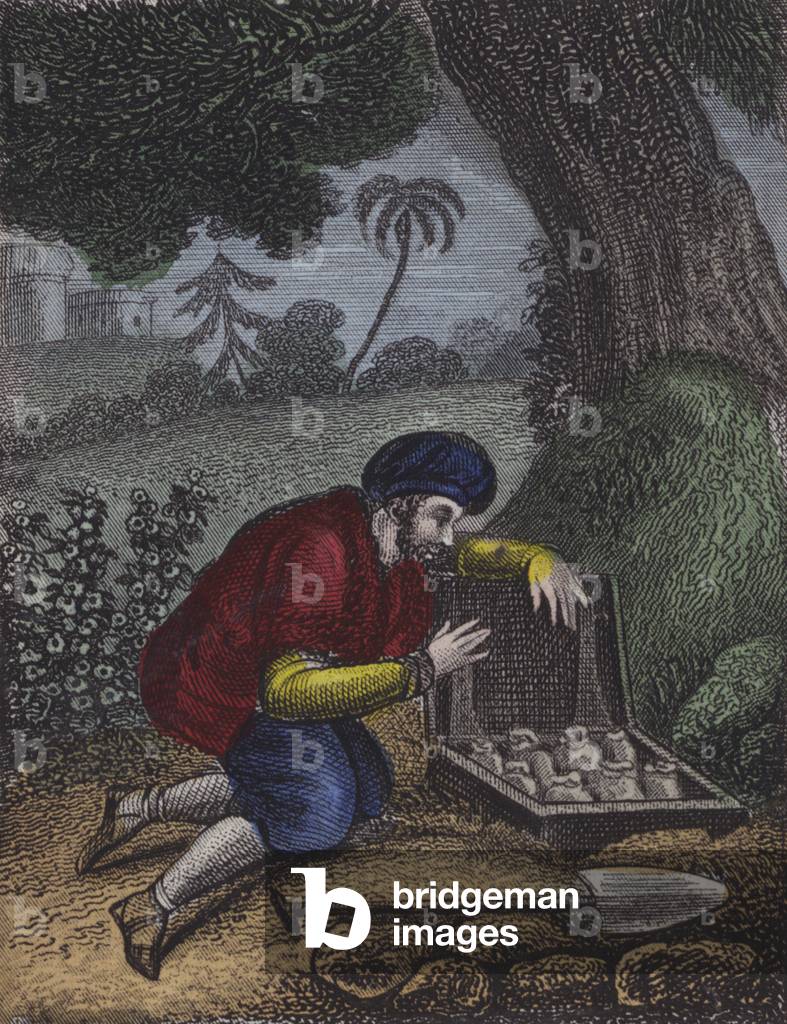 Illustration for Scripture History for the Improvement of Youth, c.1850 (coloured engraving)