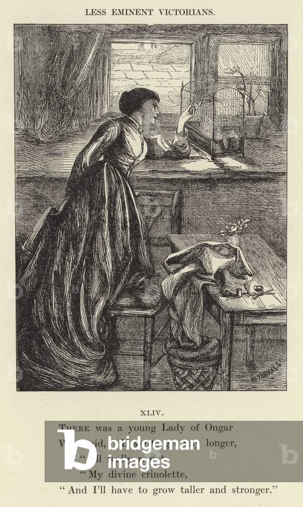 There was a young Lady of Ongar (engraving)