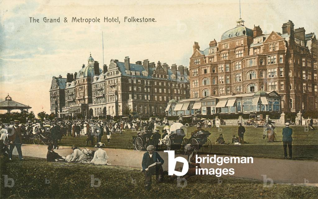 The Grand and Metropole Hotels, Folkestone (colour photo)