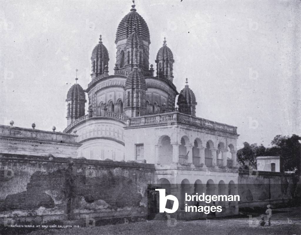 Calcutta: Hindu Temple (b/w photo)