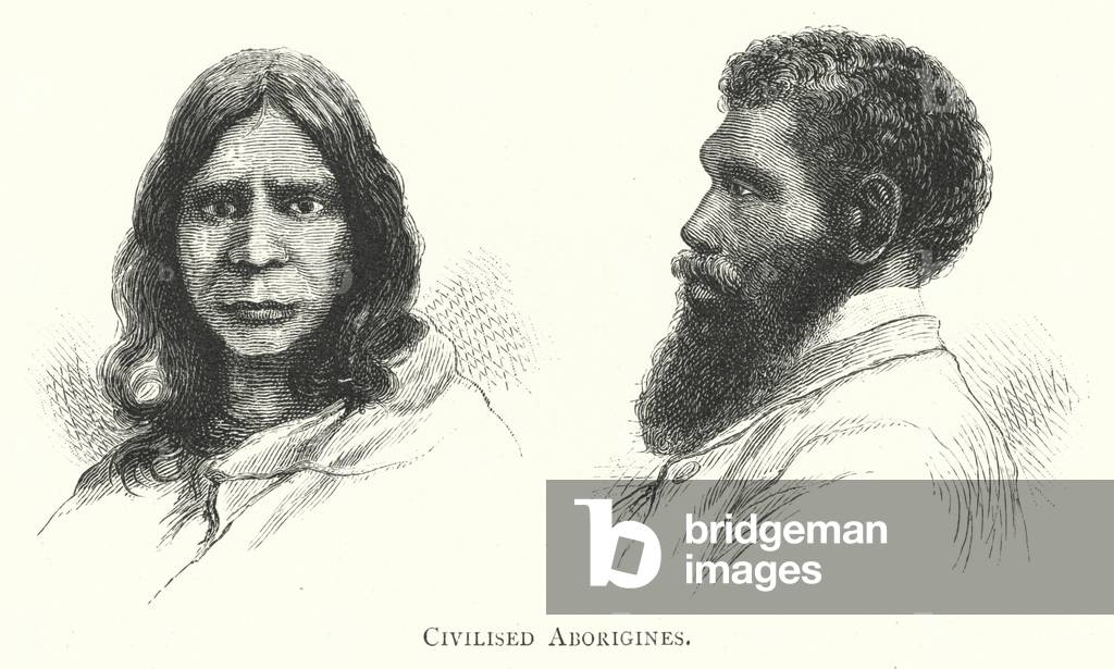 Australia: Civilised Aborigines (engraving)