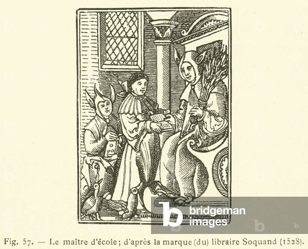 Le maitre d'ecole (engraving)