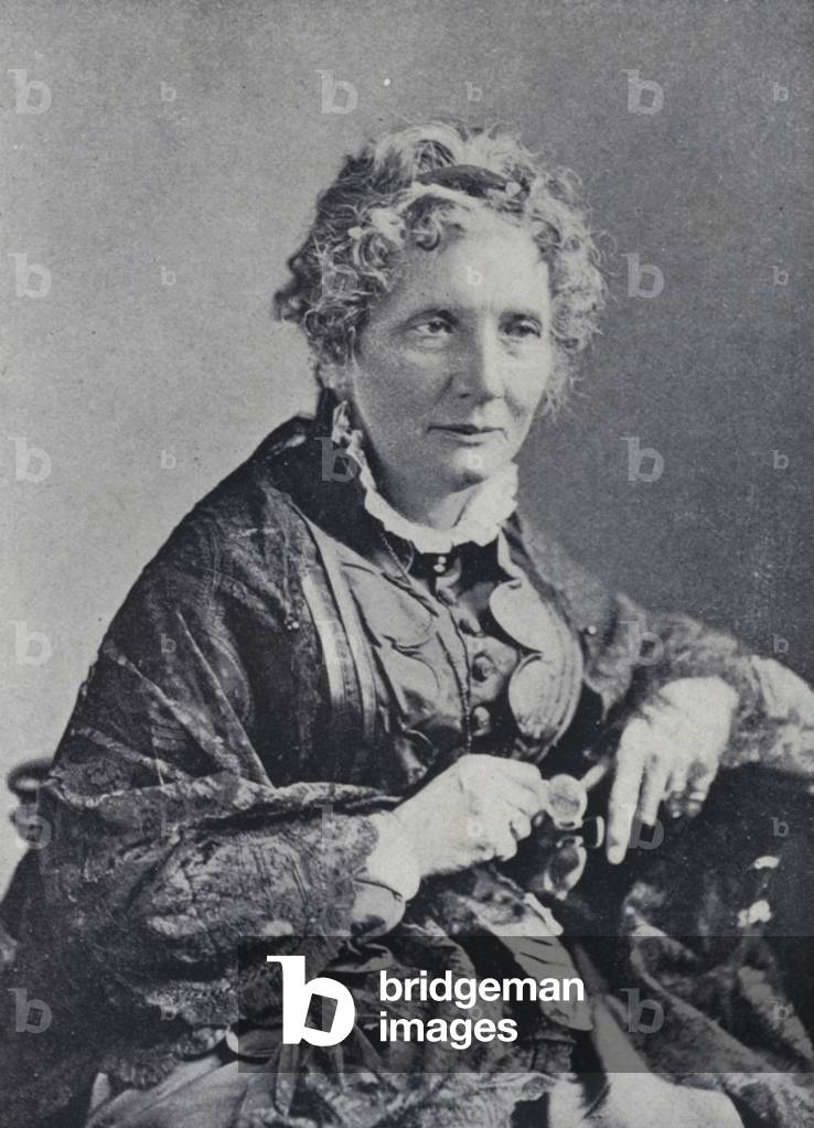 Harriet Beecher Stowe (b/w photo)