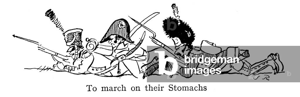 To March On Their Stomachs, according to Napoleon (lithograph)