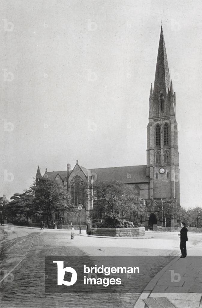 St Michael's Church, Headingley (b/w photo)