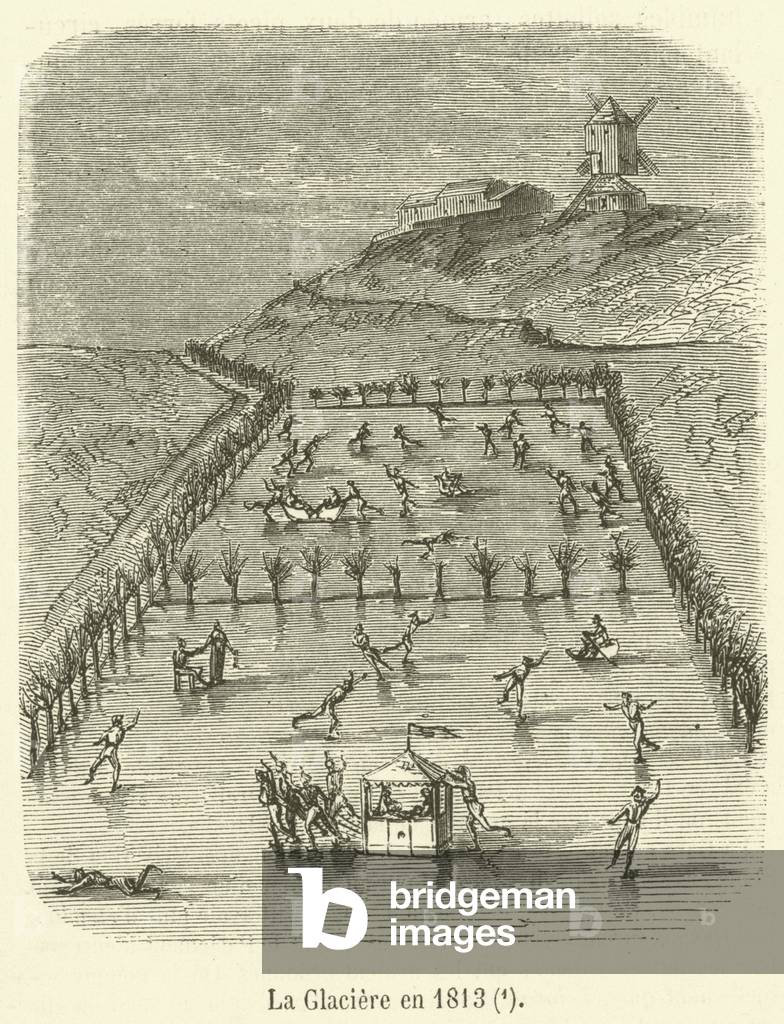 La Glaciere en 1813 (engraving)