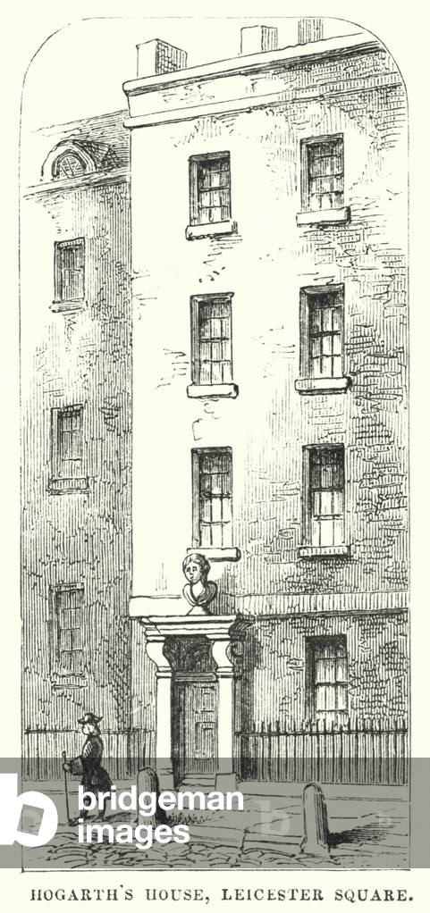 Hogarth's House, Leicester Square (engraving)
