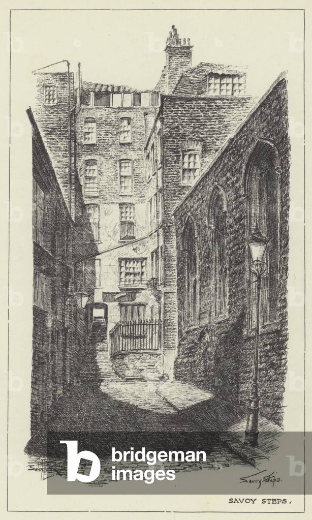 Savoy Steps (litho)