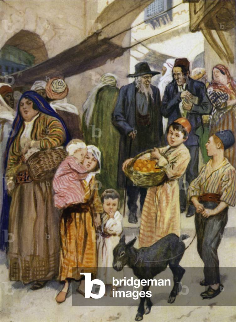 Little Jewish Folk (colour litho)