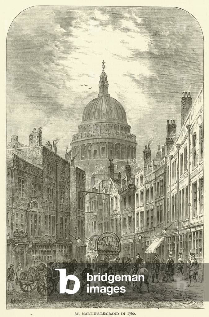 St Martin's-le-Grand in 1760 (engraving)