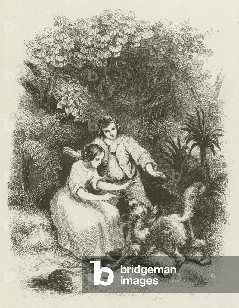 The children found by Fidelio (engraving)