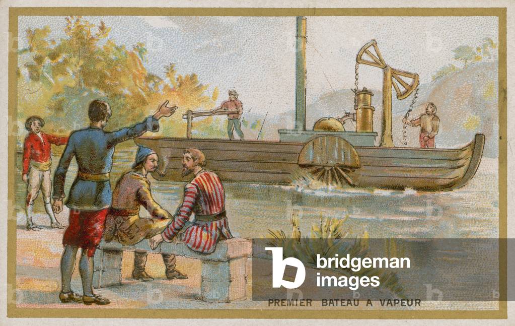 First steamboat (chromolitho)