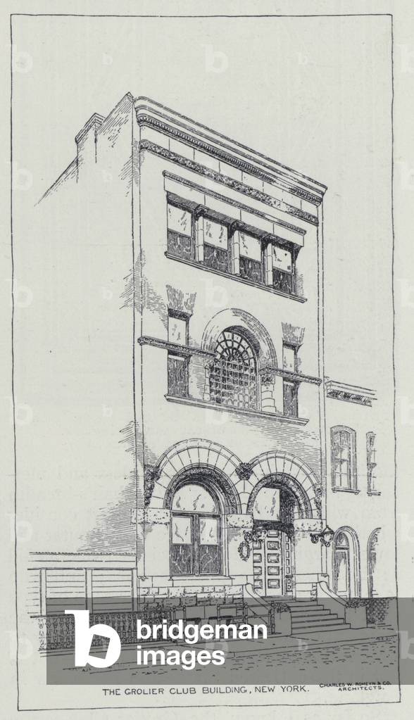 The Grolier Club Building, New York (litho)