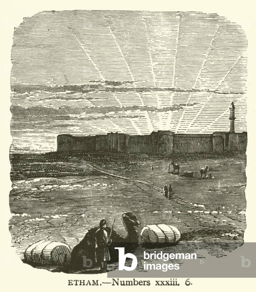 Etham, Numbers, xxxiii, 6 (engraving)