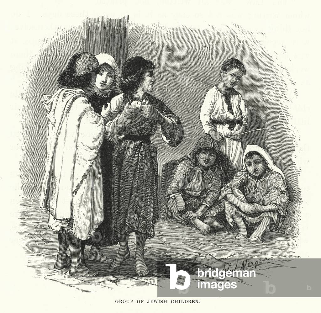 Group of Jewish Children (engraving)