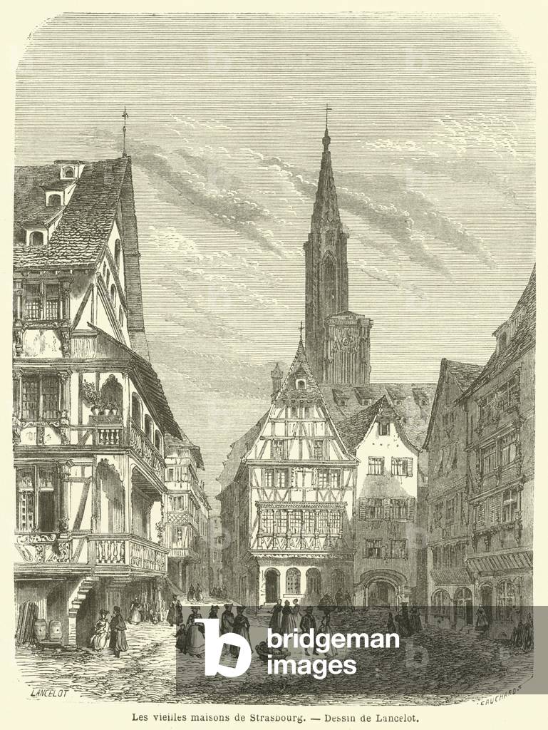 Les vieilles maisons de Strasbourg (engraving)
